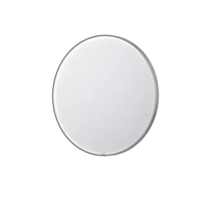 INK SP24 mirror - round in steel frame - dimmable direct LED with sensor switch - heating - warm and cold light - 100x4x100 cm - Brushed stainless steel