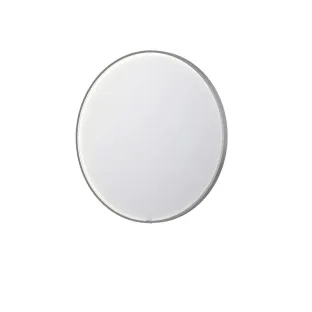 INK SP24 mirror - round in steel frame - dimmable direct LED with sensor switch - heating - warm and cold light - 80x4x80 cm - Brushed stainless steel