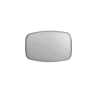 INK SP29 mirror - contour in steel frame - without lighting - 140x4x80 cm - Brushed copper