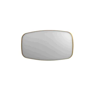 INK SP29 mirror - contour in steel frame - without lighting - 160x4x80 cm - Brushed matt gold