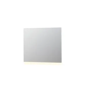 INK SP3 mirror - LED lighting above or below (reversible) - dimmable sensor switch - warm and cold light - 100x4x80 cm - Silver