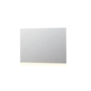 INK SP3 mirror - LED lighting above or below (reversible) - dimmable sensor switch - warm and cold light - 120x4x80 cm - Silver