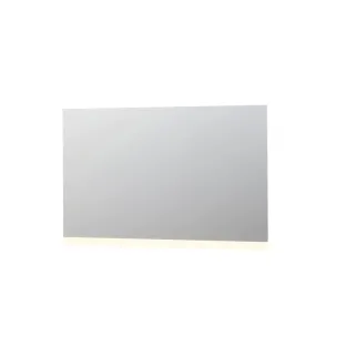 INK SP3 mirror - LED lighting above or below (reversible) - dimmable sensor switch - warm and cold light - 140x4x80 cm - Silver