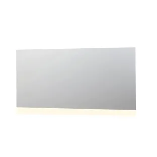 INK SP3 mirror - LED lighting above or below (reversible) - dimmable sensor switch - heating - warm and cold light - 160x4x80 cm - Silver