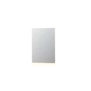 INK SP3 mirror - LED lighting above or below (reversible) - dimmable sensor switch - heating - warm and cold light - 60x4x80 cm - Silver