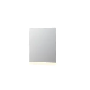 INK SP3 mirror - LED lighting above or below (reversible) - dimmable sensor switch - warm and cold light - 70x4x80 cm - Silver