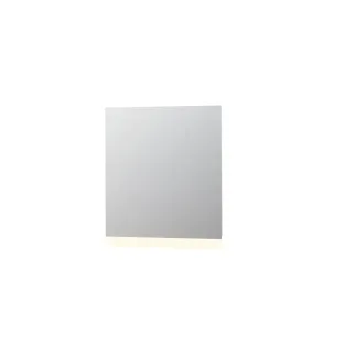 INK SP3 mirror - LED lighting above or below (reversible) - dimmable sensor switch - warm and cold light - 80x4x80 cm - Silver