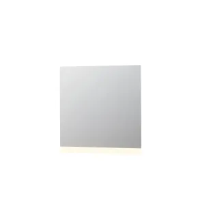 INK SP3 mirror - LED lighting above or below (reversible) - dimmable sensor switch - heating - warm and cold light - 90x4x80 cm - Silver