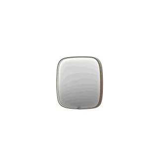 INK SP31 mirror - contour in steel frame - dimmable direct LED with sensor switch - heating - warm and cold light - 100x4x100 cm - Brushed stainless steel
