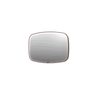 INK SP31 mirror - contour in steel frame - dimmable direct LED with sensor switch - heating - warm and cold light - 120x4x80 cm - Brushed copper