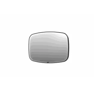 INK SP31 mirror - contour in steel frame - dimmable direct LED with sensor switch - heating - warm and cold light - 120x4x80 cm - Brushed metal black