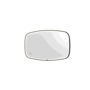 INK SP31 mirror - contour in steel frame - dimmable direct LED with sensor switch - heating - warm and cold light - 140x4x80 cm - Brushed metal black