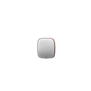 INK SP31 mirror - contour in steel frame - dimmable direct LED with sensor switch - heating - warm and cold light - 40x4x40 cm - Brushed copper