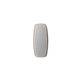 INK SP31 mirror - contour in steel frame - dimmable direct LED with sensor switch - heating - warm and cold light - 40x4x80 cm - Brushed copper