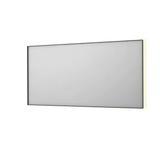 INK SP32 mirror - rectangular in steel frame - dimmable indirect LED with sensor switch - heating - warm and cold light - 160x4x80 cm - Brushed metal black