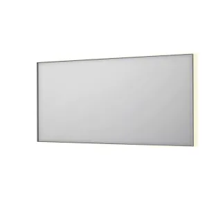 INK SP32 mirror - rectangular in steel frame - dimmable indirect LED with sensor switch - heating - warm and cold light - 160x4x80 cm - Brushed stainless steel