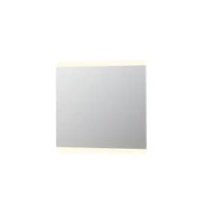 INK SP4 mirror - LED lighting above and below - dimmable sensor switch - warm and cold light - 100x4x80 cm - Silver