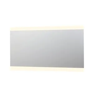 INK SP4 mirror - LED lighting above and below - dimmable sensor switch - warm and cold light - 180x4x80 cm - Silver