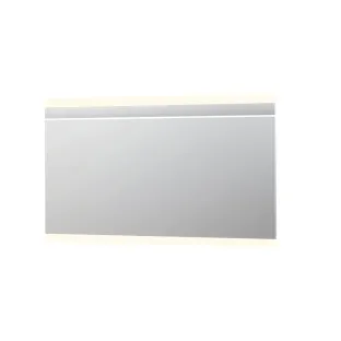 INK SP6 mirror - horizontal LED lighting above and below - dimmable sensor switch - warm and cold light - 160x4x80 cm - Silver