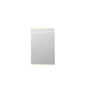 INK SP6 mirror - horizontal LED lighting above and below - dimmable sensor switch - heating - warm and cold light - 60x4x80 cm - Silver