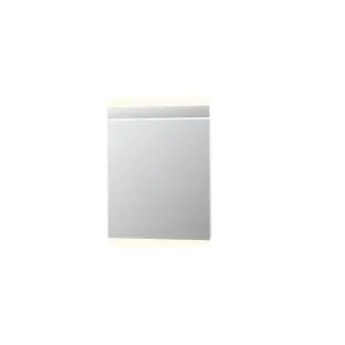 INK SP6 mirror - horizontal LED lighting above and below - dimmable sensor switch - warm and cold light - 70x4x80 cm - Silver