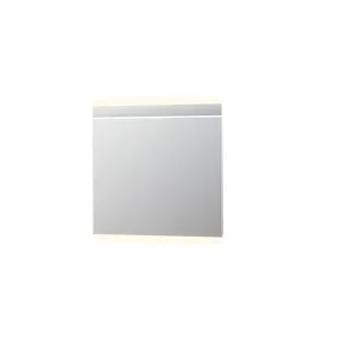 INK SP6 mirror - horizontal LED lighting above and below - dimmable sensor switch - warm and cold light - 90x4x80 cm - Silver