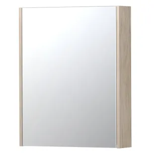 INK SPK2 Mirror cabinet with 1 double-sided mirror door - switch and socket - 60x14x74 cm - Ivory oak