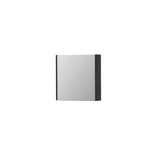 INK SPK1 Mirror cabinet with 1 double-sided mirror door - switch and socket - 60x14x60 cm - Charcoal oak