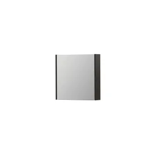 INK SPK1 Mirror cabinet with 1 double-sided mirror door - switch and socket - 60x14x60 cm - Intense oak