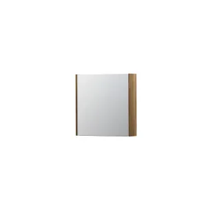 INK SPK1 Mirror cabinet with 1 double-sided mirror door - switch and socket - 60x14x60 cm - Solid oak Aqua