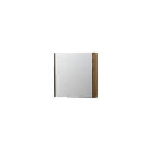 INK SPK1 Mirror cabinet with 1 double-sided mirror door - switch and socket - 60x14x60 cm - Solid oak Ash grey