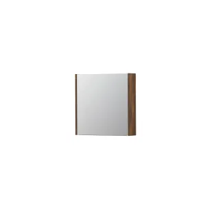 INK SPK1 Mirror cabinet with 1 double-sided mirror door - switch and socket - 60x14x60 cm - Walnut