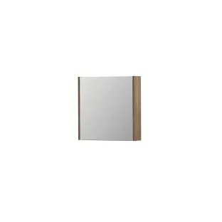 INK SPK1 Mirror cabinet with 1 double-sided mirror door - switch and socket - 60x14x60 cm - Pure oak