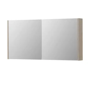 INK SPK1 Mirror cabinet with 2 double-sided mirror doors - switch and socket - 120x14x60 cm - Ivory oak