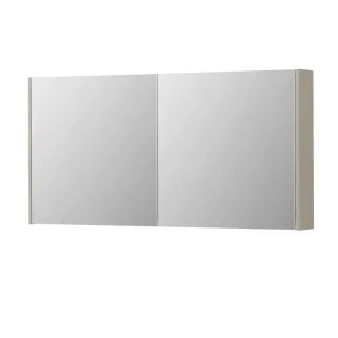 INK SPK1 Mirror cabinet with 2 double-sided mirror doors - switch and socket - 120x14x60 cm - Matt cashmere gray