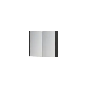 INK SPK1 Mirror cabinet with 2 double-sided mirror doors - switch and socket - 70x14x60 cm - Matt anthracite