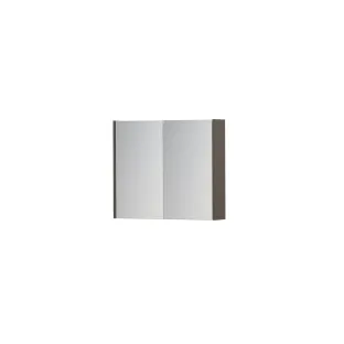 INK SPK1 Mirror cabinet with 2 double-sided mirror doors - switch and socket - 70x14x60 cm - Matt taupe