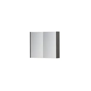 INK SPK1 Mirror cabinet with 2 double-sided mirror doors - switch and socket - 70x14x60 cm - Primeval grey