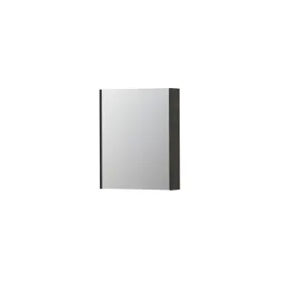 INK SPK2 Mirror cabinet with 1 double-sided mirror door - switch and socket - 60x14x74 cm - Smoked oak