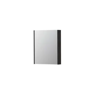 INK SPK2 Mirror cabinet with 1 double-sided mirror door - switch and socket - 60x14x74 cm - Charcoal oak