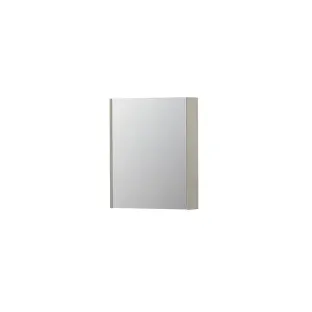 INK SPK2 Mirror cabinet with 1 double-sided mirror door - switch and socket - 60x14x74 cm - Chalk white