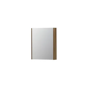 INK SPK2 Mirror cabinet with 1 double-sided mirror door - switch and socket - 60x14x74 cm - Solid oak Aqua