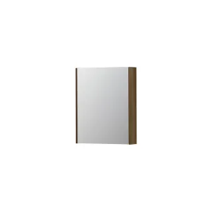 INK SPK2 Mirror cabinet with 1 double-sided mirror door - switch and socket - 60x14x74 cm - Solid oak Ash grey