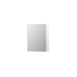 INK SPK2 Mirror cabinet with 1 double-sided mirror door - switch and socket - 60x14x74 cm - Matt white