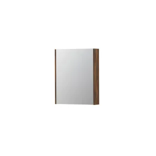 INK SPK2 Mirror cabinet with 1 double-sided mirror door - switch and socket - 60x14x74 cm - Walnut