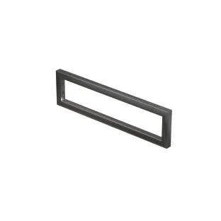 INK steel towel rail - rectangular - 1.5x44.5x12 cm - Matt black