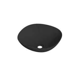 INK Tekno surface-mounted washbasin porcelain - 42x42x15 cm - matt black