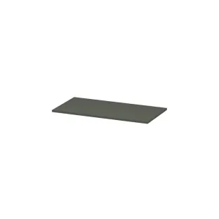 INK Topdeck 45 Cover plate for base cabinet painted - 120x45x1.6 cm - Matt concrete green