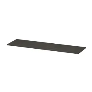 INK Topdeck 45 Cover plate for base cabinet wood decor - 160x45x1.6 cm - Smoked oak