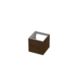 INK UFO base cabinet 1 drawer soft close with handle wood decor - 48x48x45 cm - Copper oak